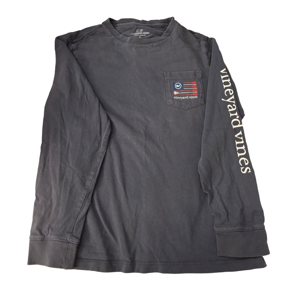Vineyard Vines Boys Lacrosse Long Sleeve Tee size Small 8-10